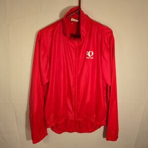 Pearl Izumi XL Windbreaker Jacket Red Breaking Away Bicycle Vintage Cycling